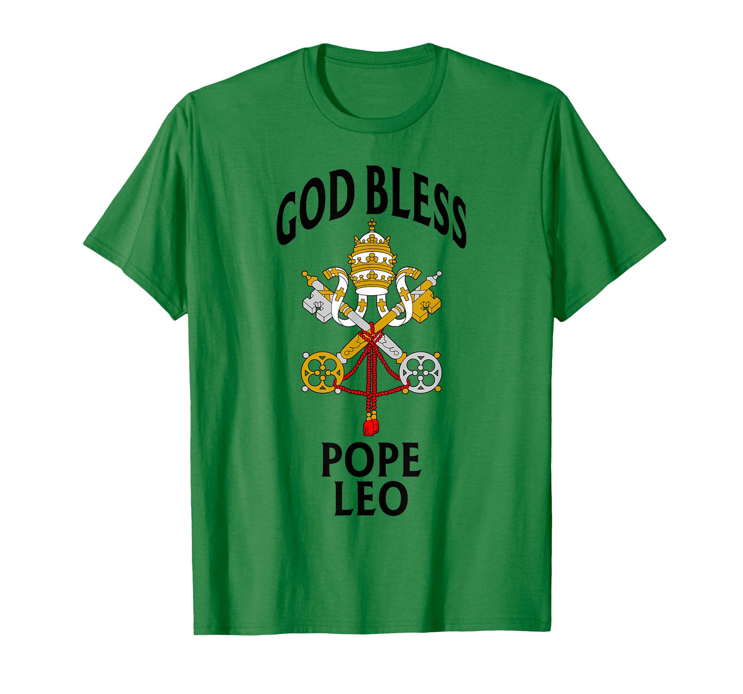 God Bless Pope Leo Vatican Crest Catholic Prayer Blessing T-Shirt