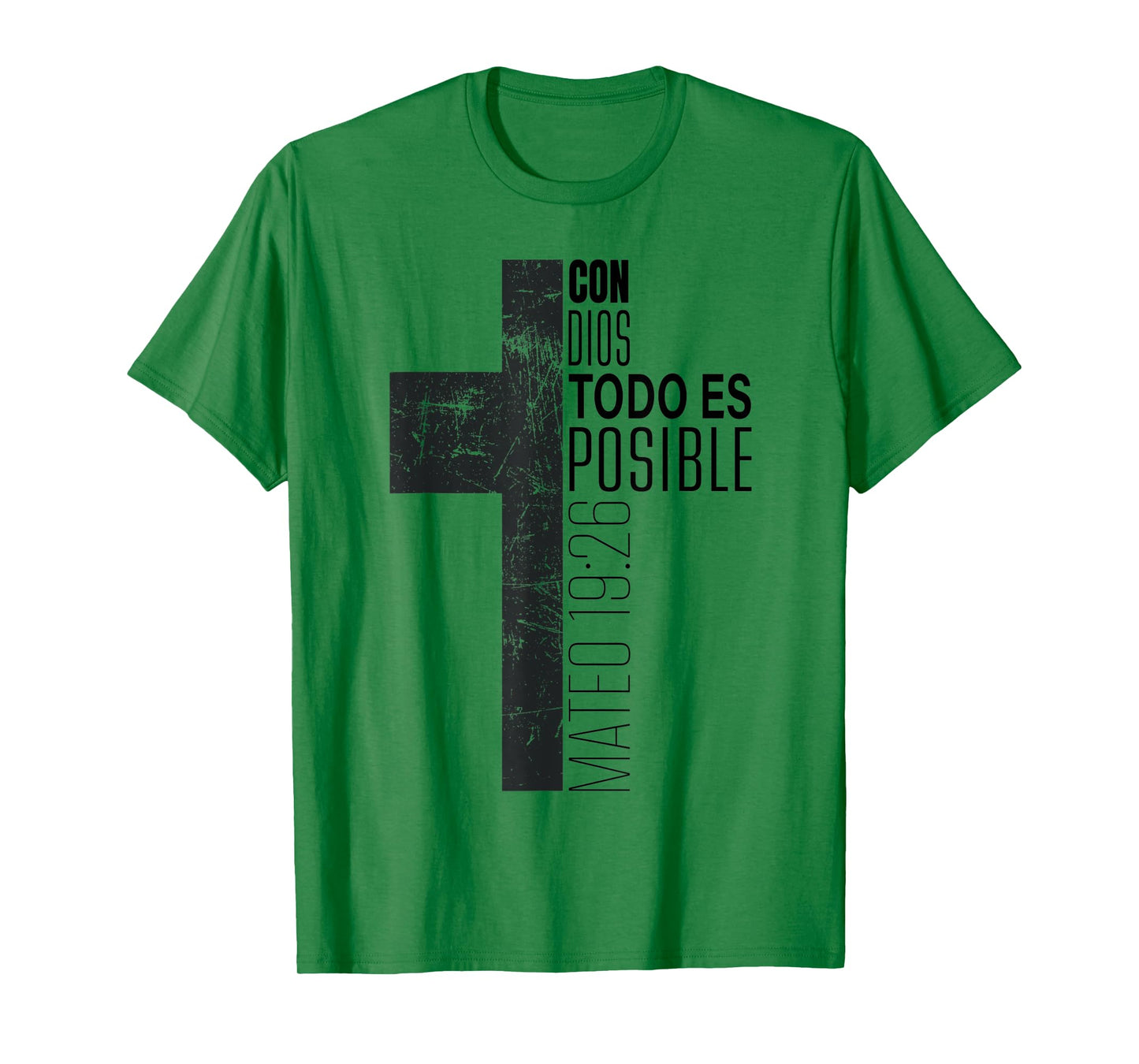 Con Dios Todo Es Posible Christian Spanish Bible Verse Gifts T-Shirt