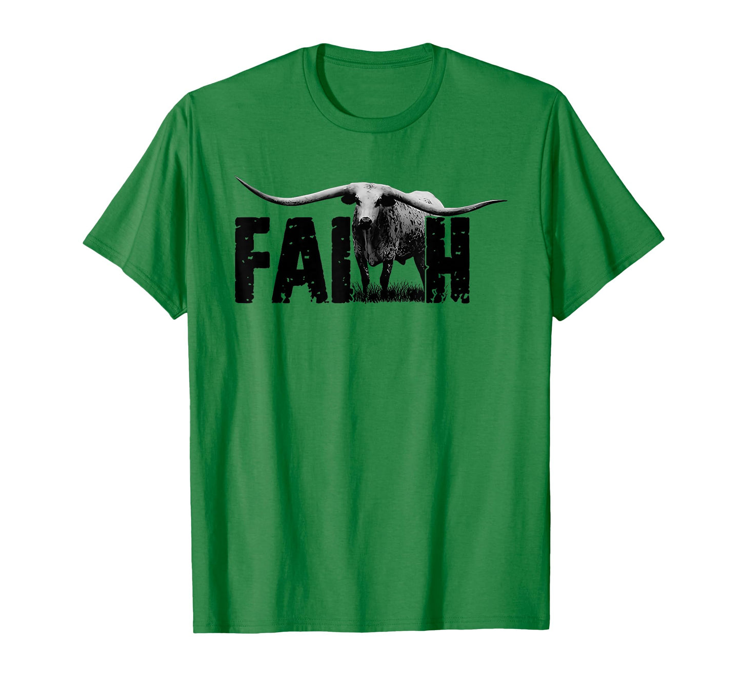 Faith Western Cow Funny T-Shirt