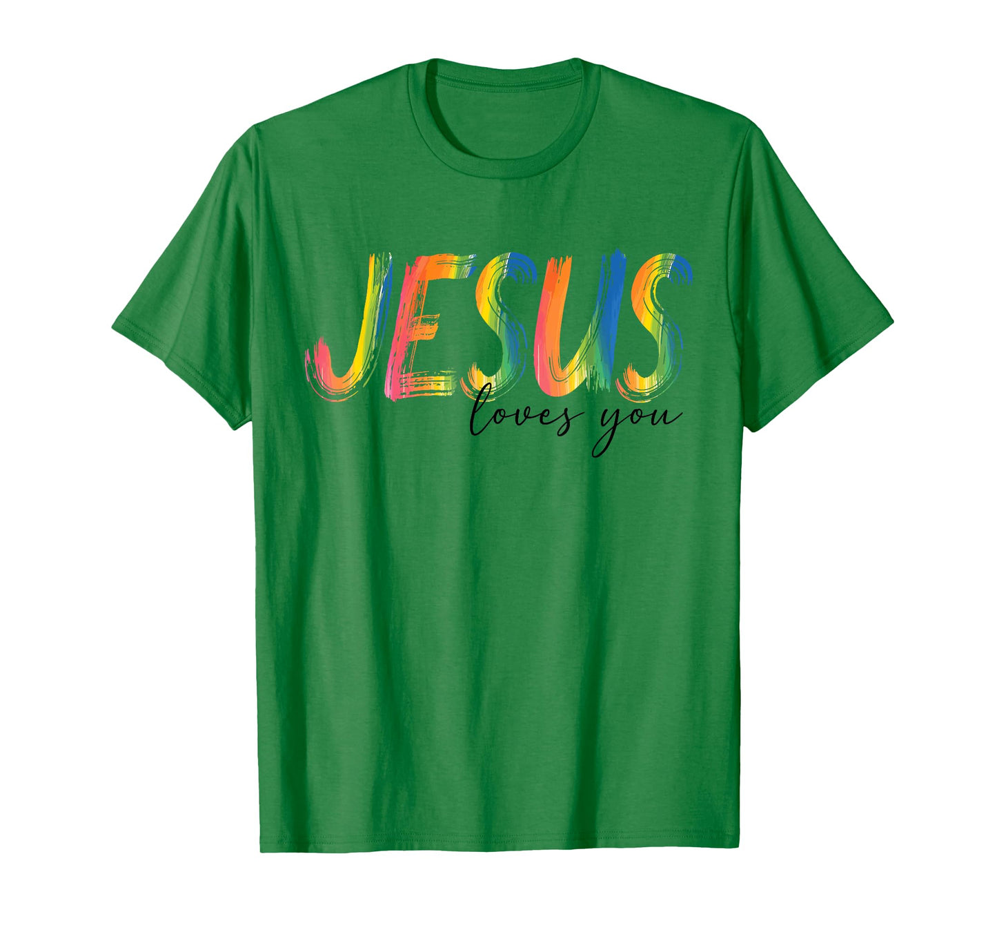 Jesus Loves You Christian Cross Faith Bible Verse Religious T-Shirt