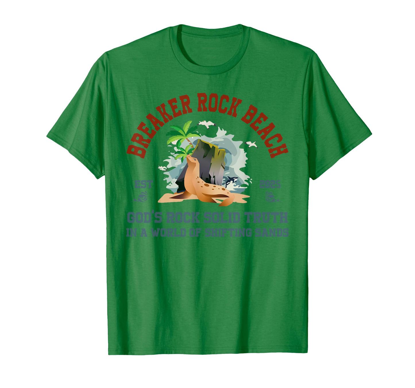 Breaker Rock Beach Christian God's Rock-Solid Truth VBS 2025 T-Shirt