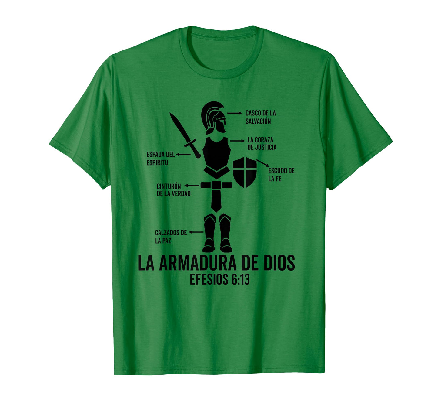 Camiseta cristiana espanol Efesios 6:13 Spanish Christians T-Shirt