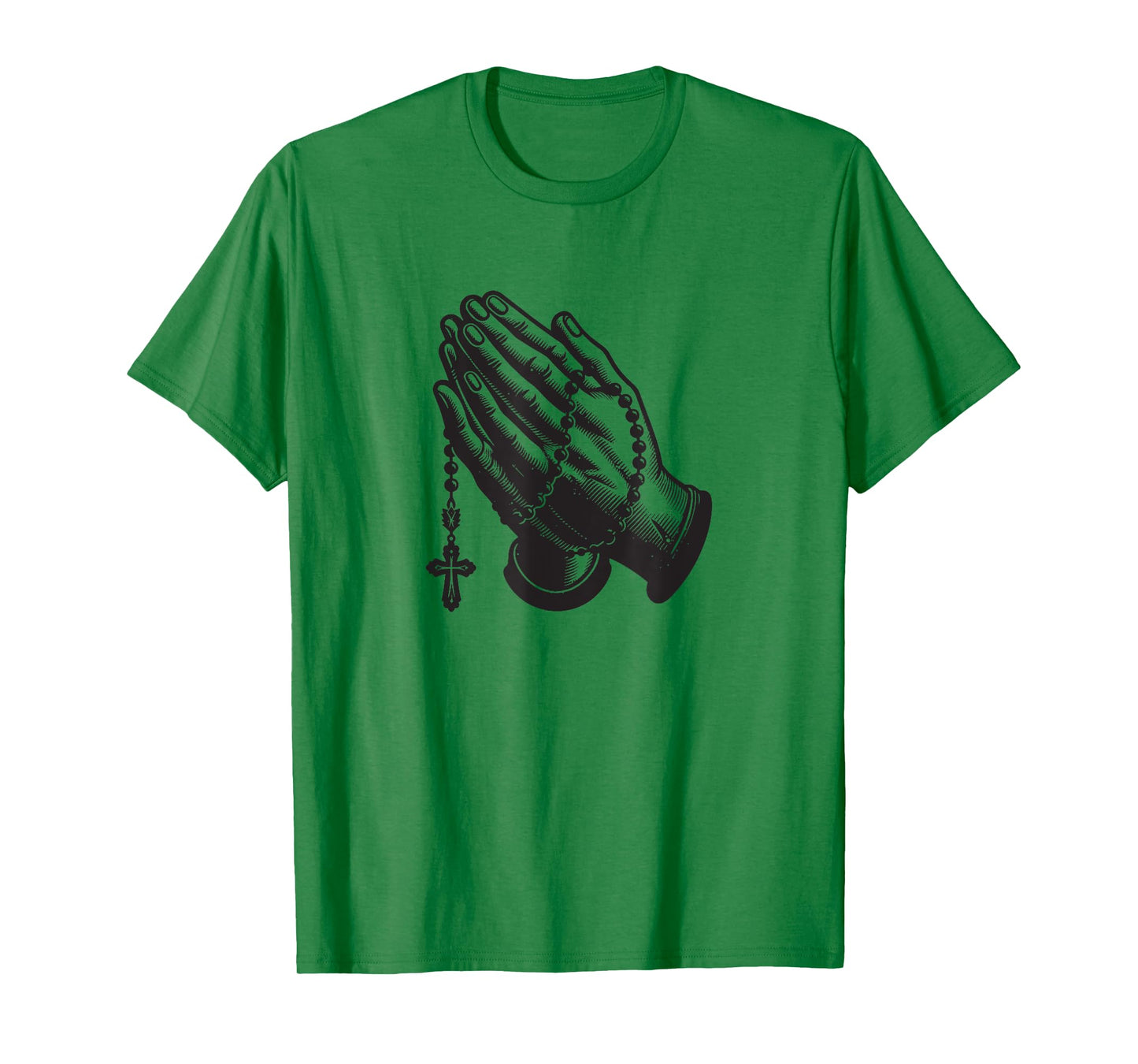 Praying Hands with Rosary T-Shirt