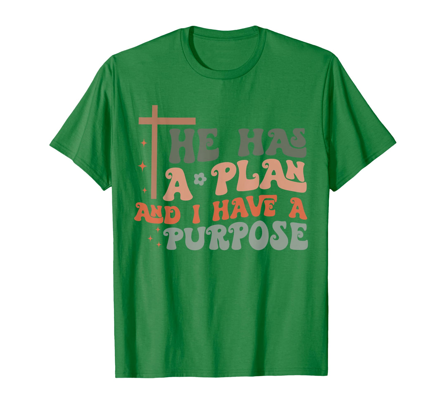 Christian Merch / God Jesus Plan Purpose Cross Vintage T-Shirt