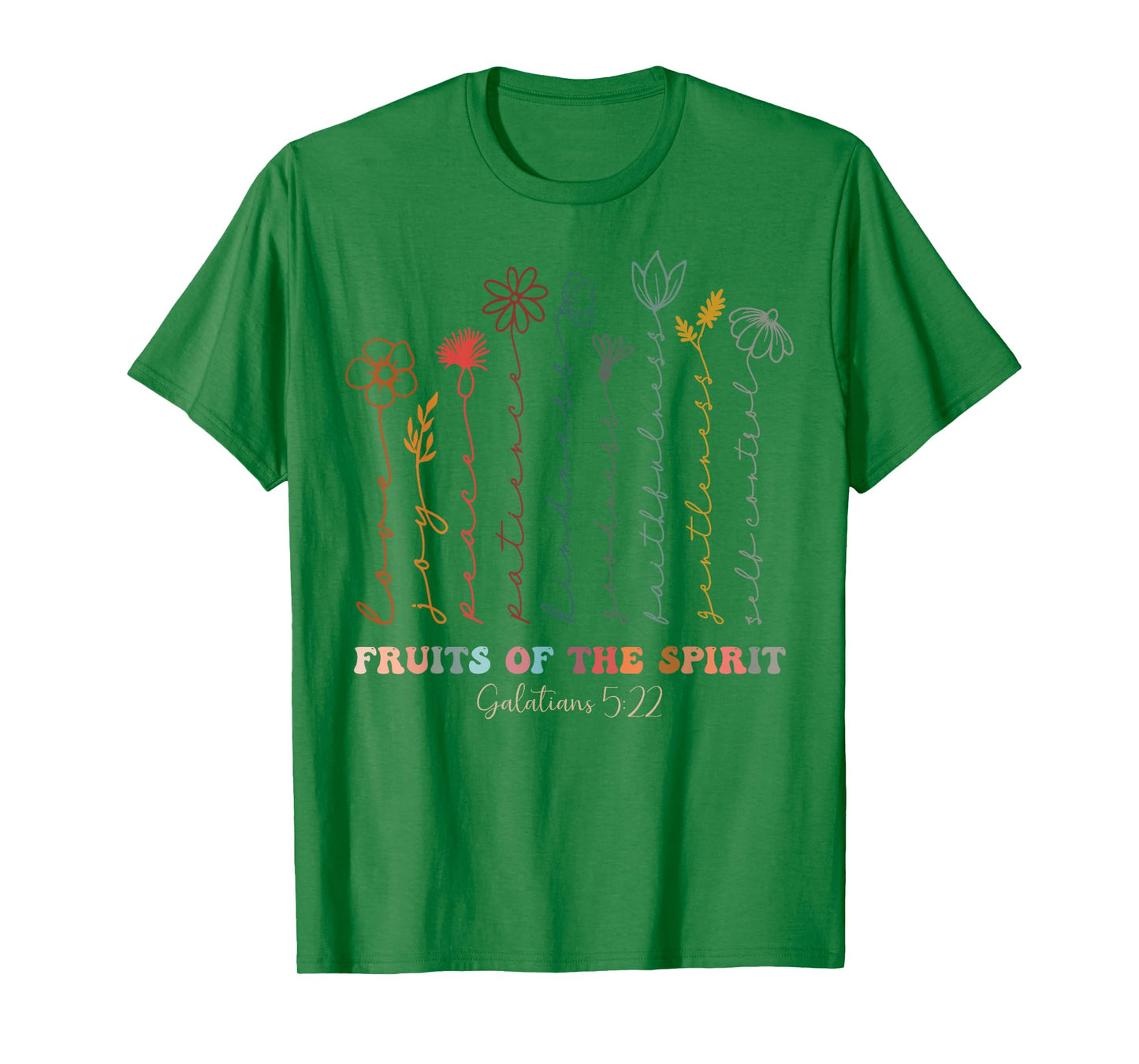 Christian Bible Verse The Fruits Of The Spirit Galatians T-Shirt