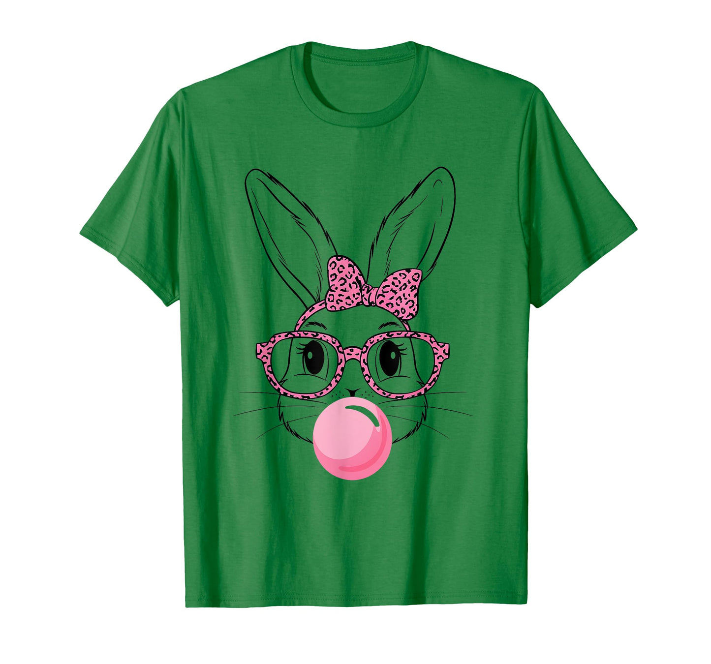 Cute Bunny Face Tie Dye Glasses Coquette Bow Easter Day T-Shirt