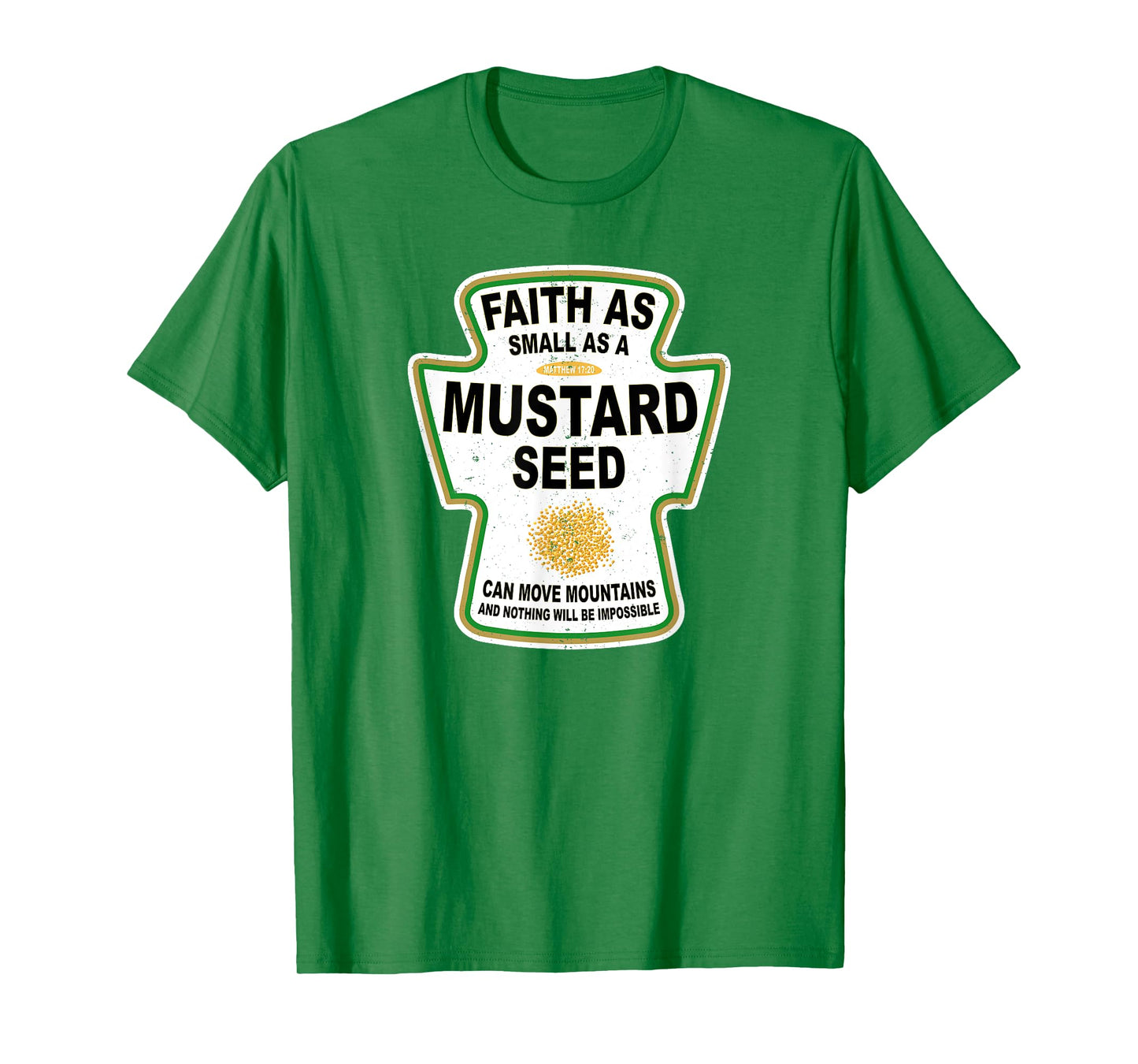 Grunge Christian Seed of Mustard Faith Jesus T-Shirt