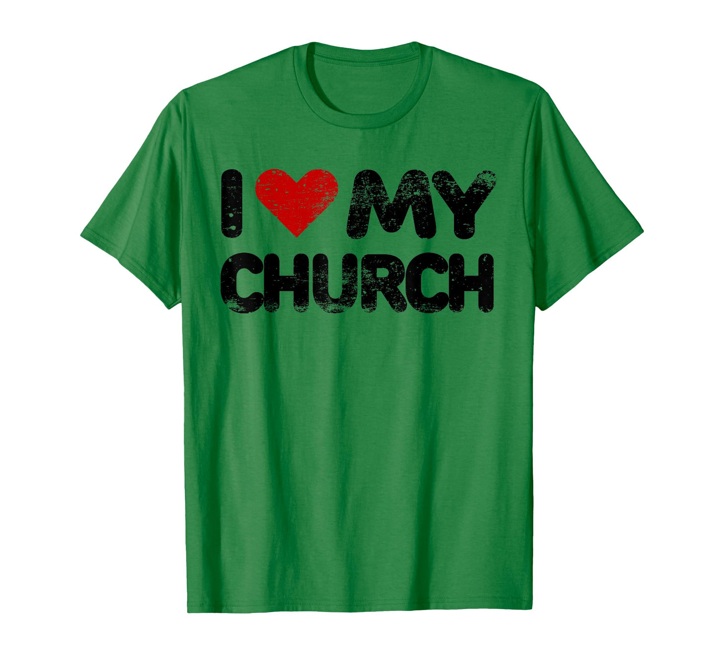 I Love My Church Christian Bible Verse Quote Heart T Shirt T-Shirt