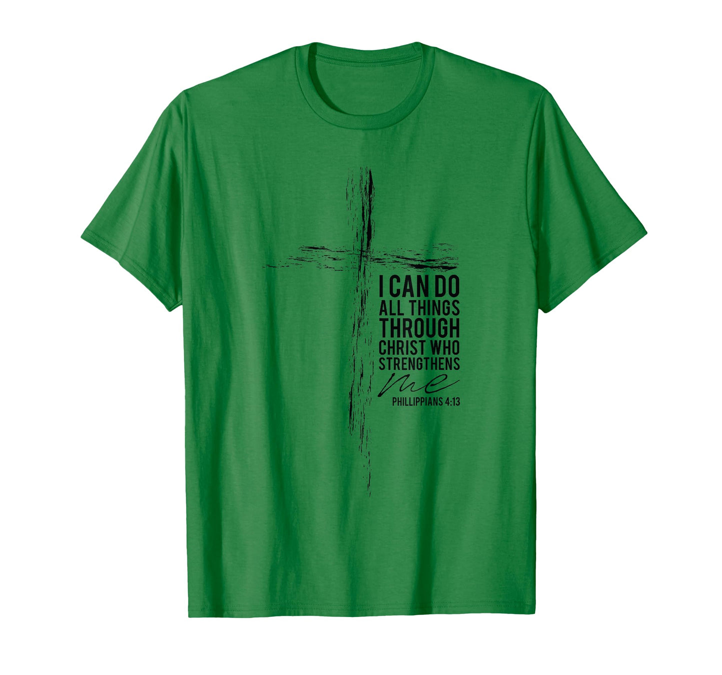 Philippians 4:13 Christian Cross Gifts Men Husband Son Women T-Shirt