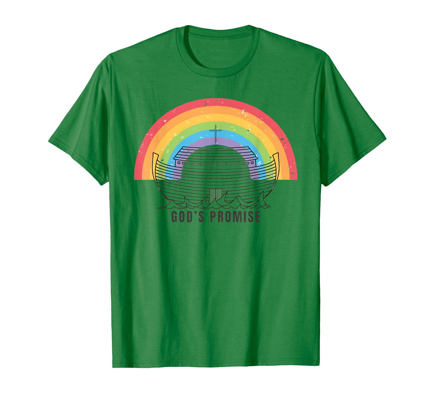 God's Promise Rainbow Boat T-Shirt