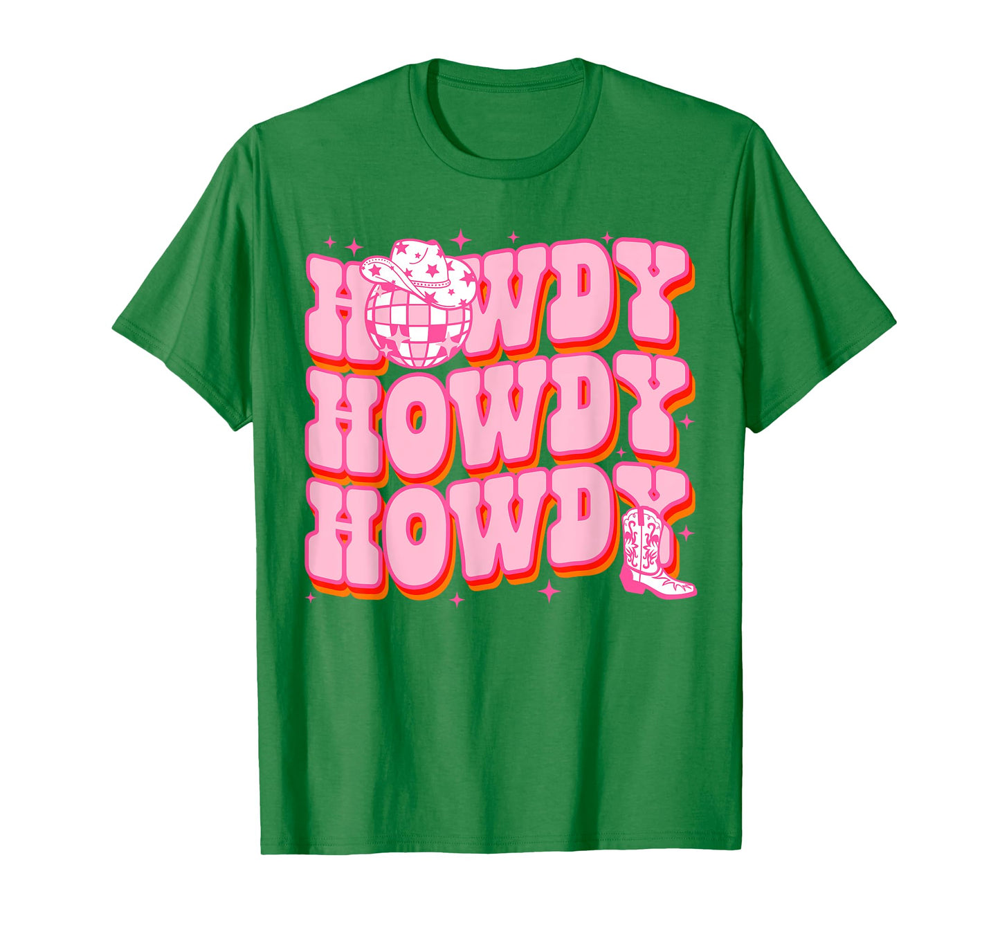 Howdy Southern Western Girl Country Rodeo Pink Cowgirl Women T-Shirt