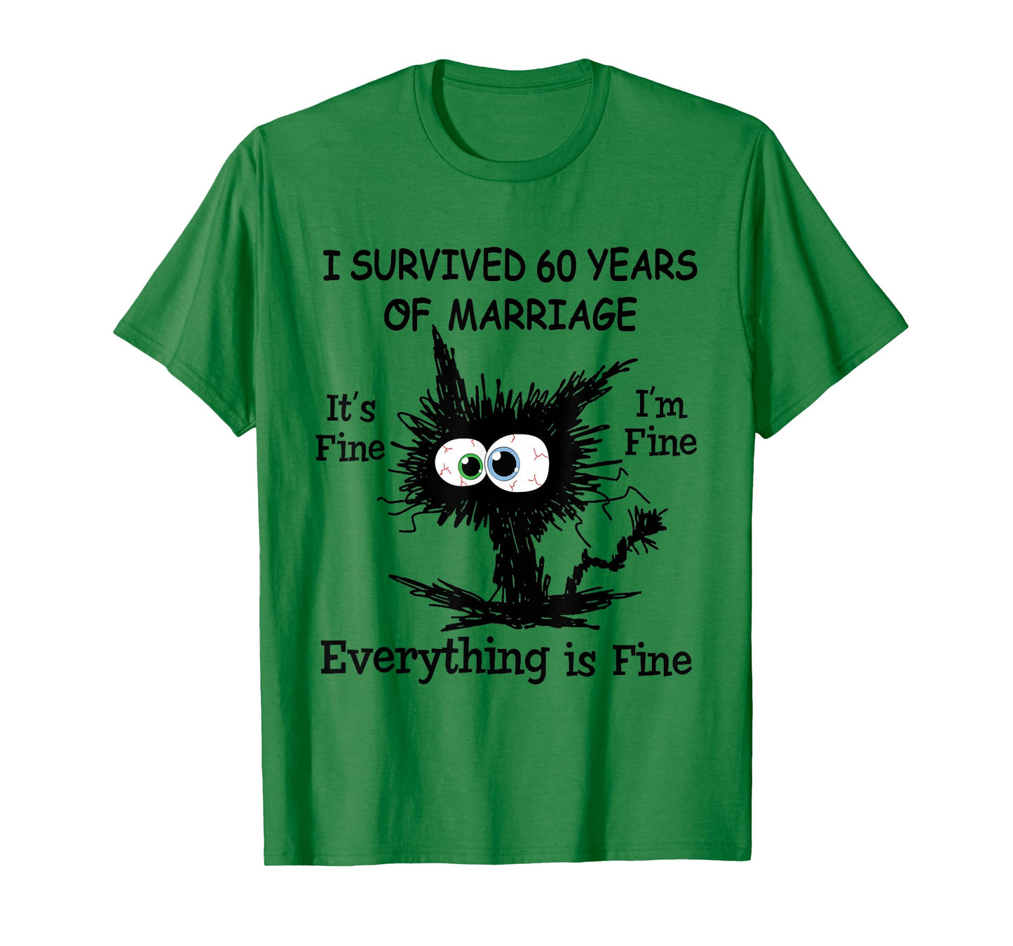 I Survived 60 Years Of Marriage Diamond Wedding Anniversary T-Shirt