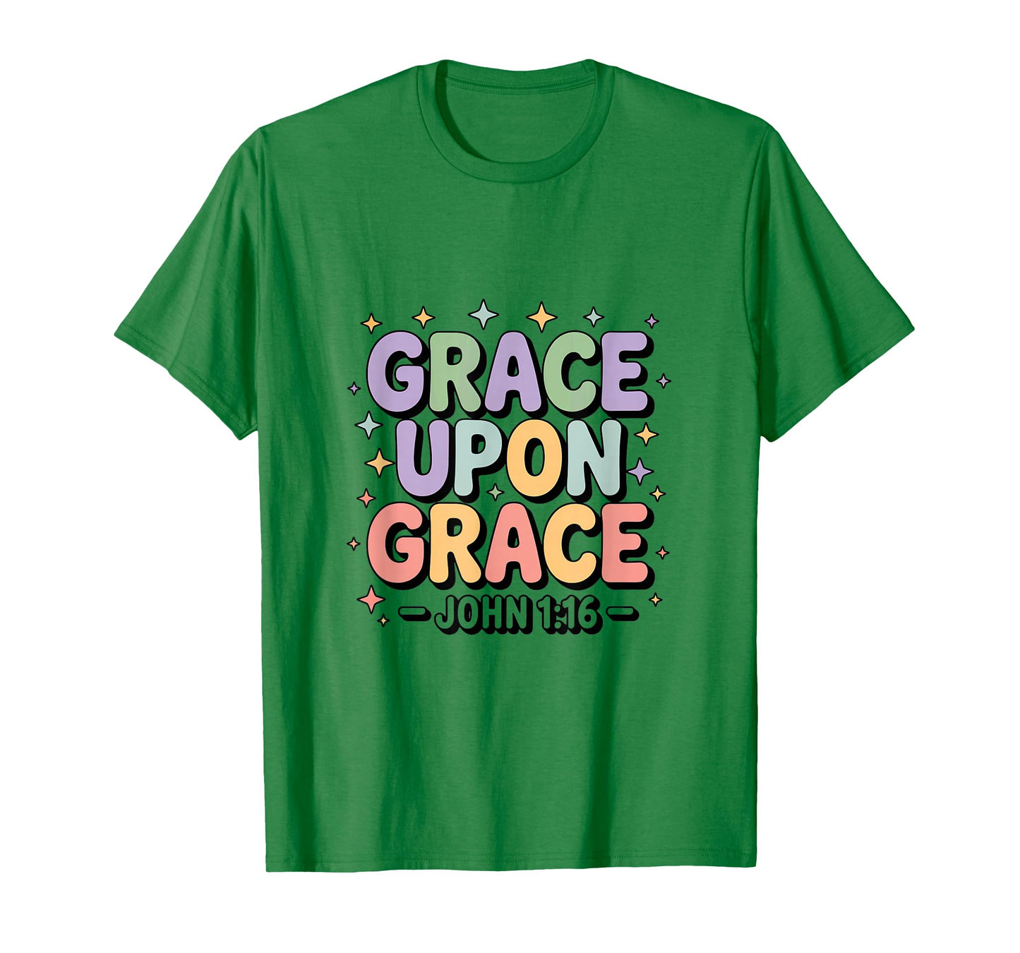 Grace Upon Grace Christian Bible Verse Aesthetic T-Shirt