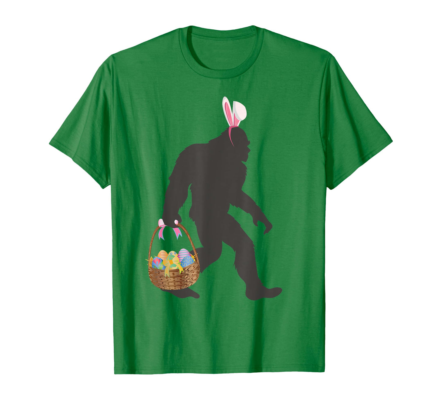 Funny Bigfoot Easter Grey T-Shirt - Classic Fit, Round Neck, Short Sleeve