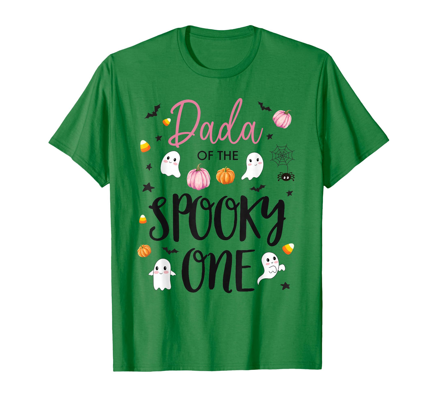 Dada of The Spooky One Girl 1st Birthday Pink Halloween Cute T-Shirt