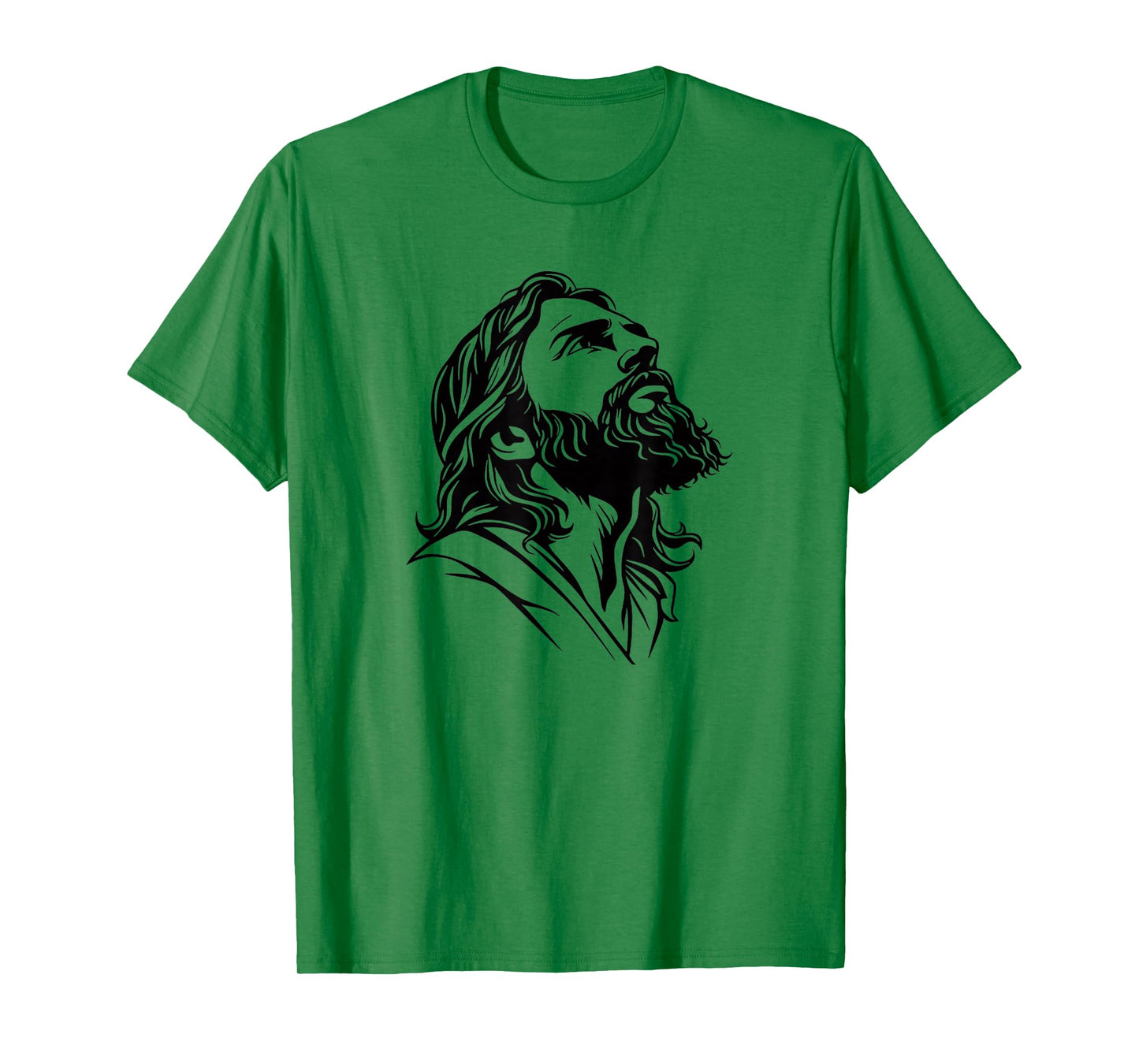 Illustration of Jesus Christ Funny Face of Jesus Tee T-Shirt