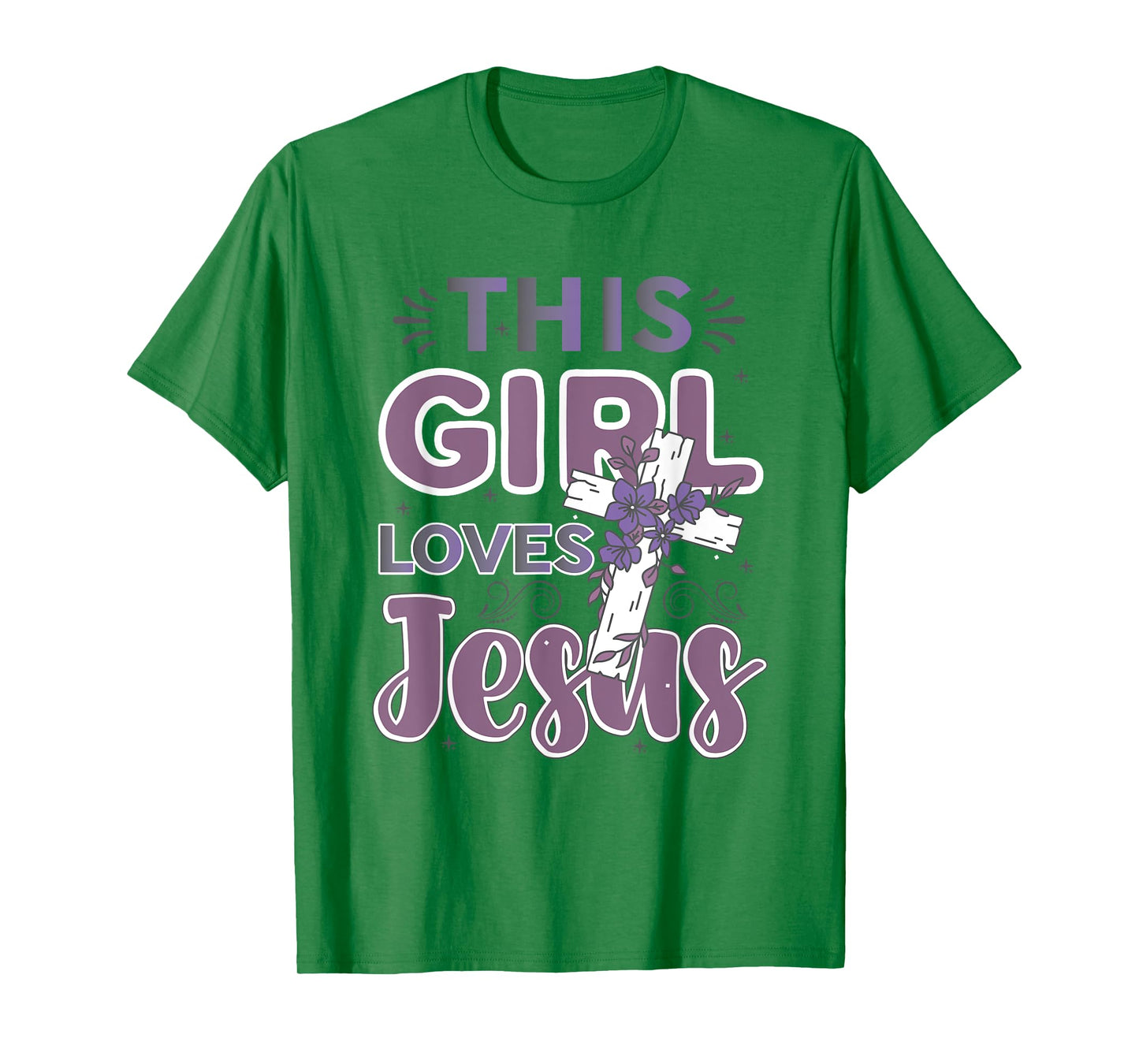 This Girl Loves Jesus Cute Christian Girl Jesus T-Shirt