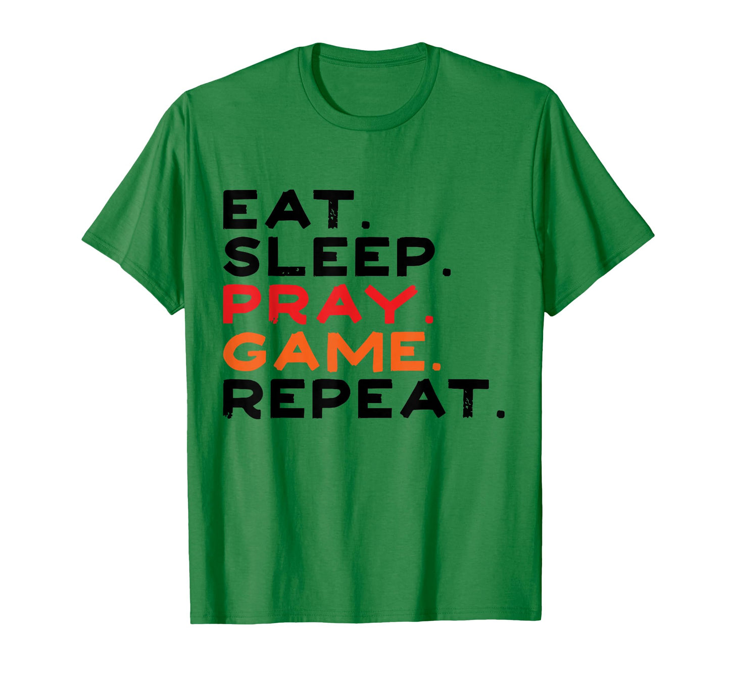 Eat Sleep Pray Game Repeat Retro Vintage Funny Gaming Boys T-Shirt