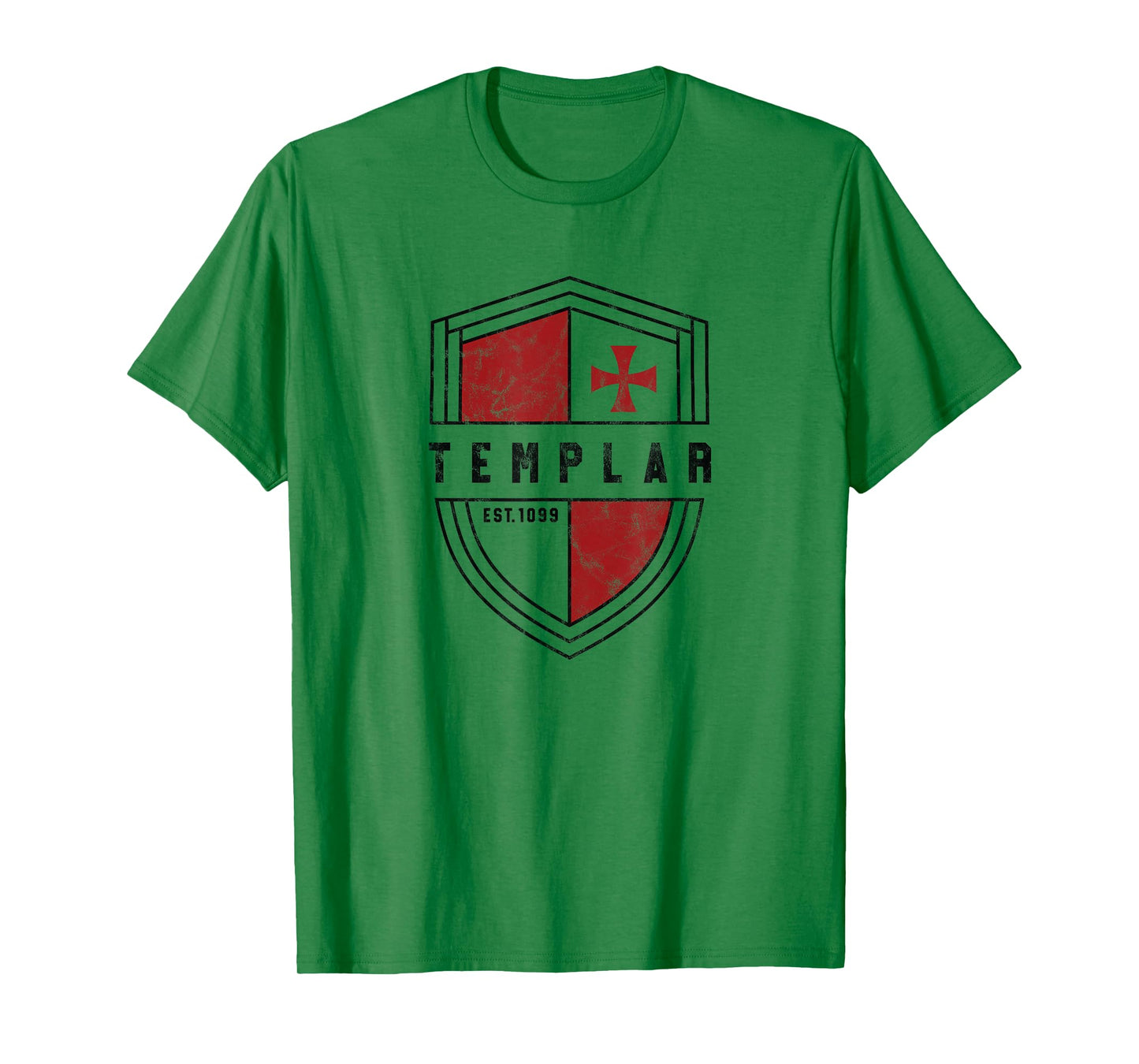 Templar Cross and Shield Vintage Medieval Cruise T-Shirt