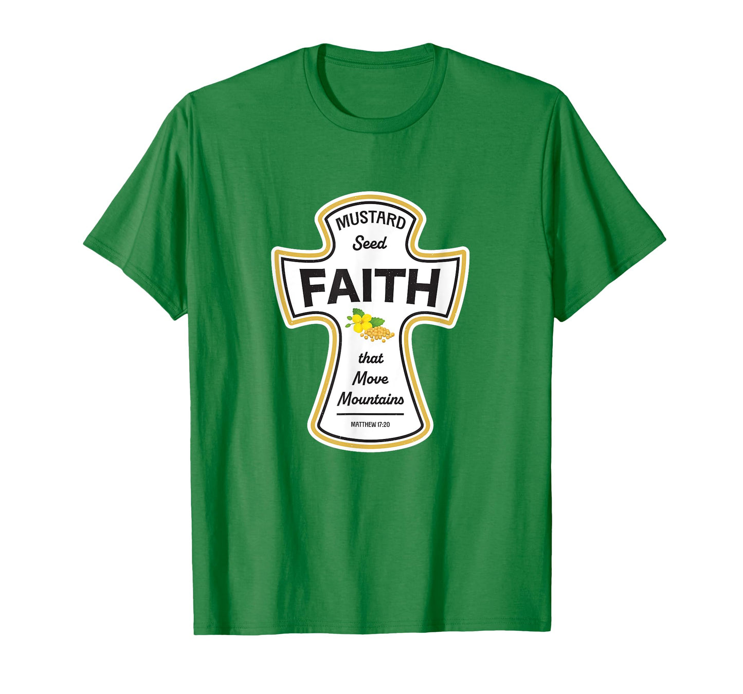 Mustard Christian Shirt - Faith Seed of Mustard Jesus Bible T-Shirt