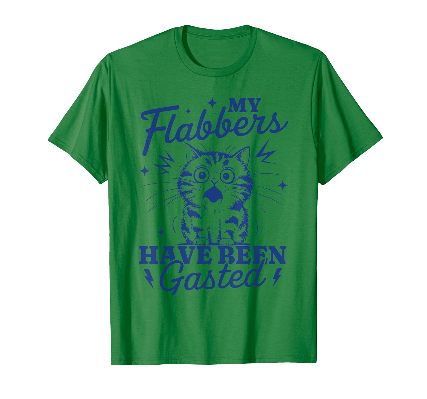 My Flabbers Have Been Gasted Distressed Retro Funny Cat T-Shirt