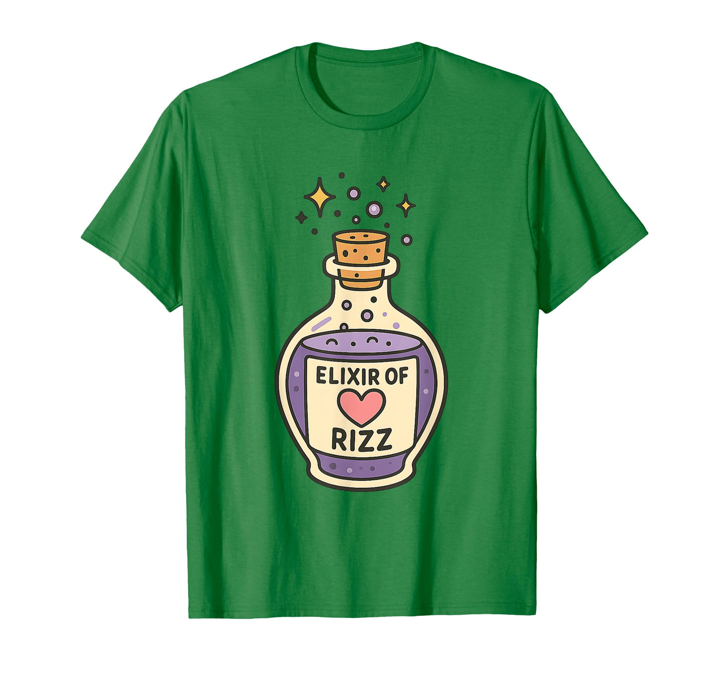 Elixir of Rizz Funny Magic Potion Cute Gamer Slang Meme T-Shirt