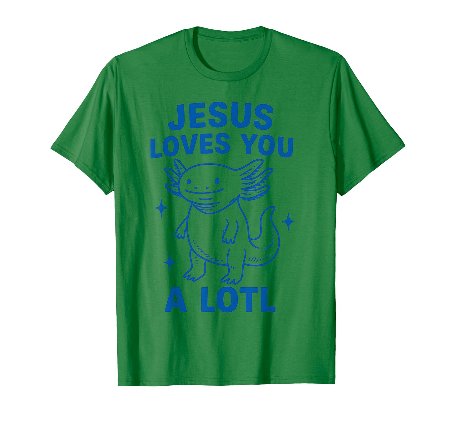 Jesus Loves You Funny Axolotl Christian Faith Kids Girls T-Shirt