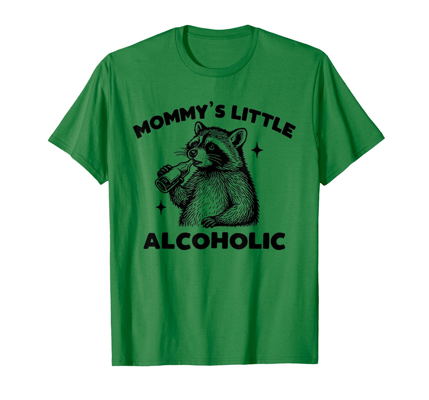 Funny Mommy’s Little Alcoholic Cute Raccoon Meme T-Shirt