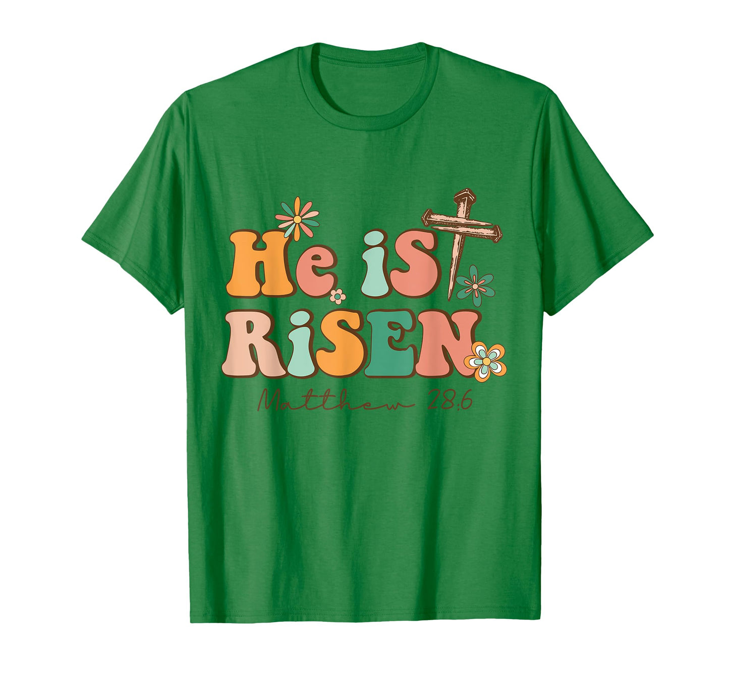 He is Risen Happy Easter Christian Christ Jesus Bible Verse T-Shirt