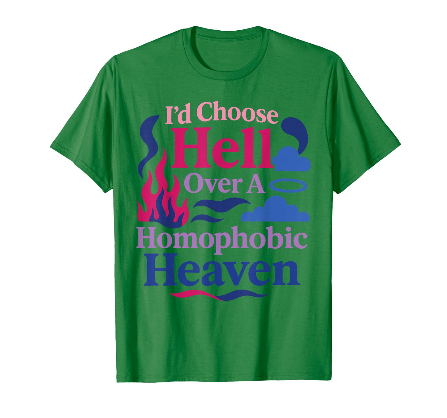 Bisexual Bi Pride Flag Colors Bible Faith Christian I'd T-Shirt