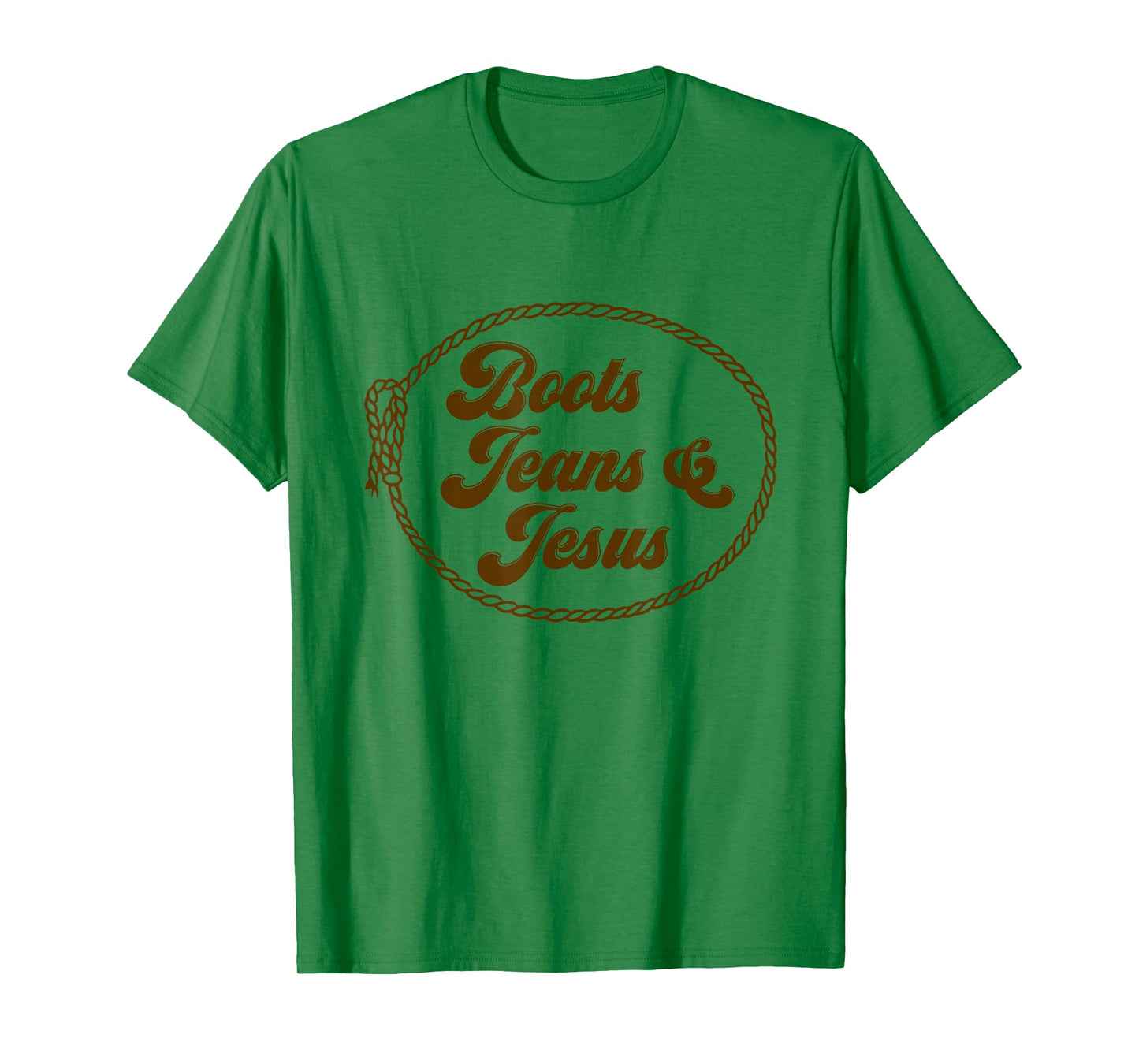 Cute Boots Jeans And Jesus Cowgirl Christian Country Western T-Shirt