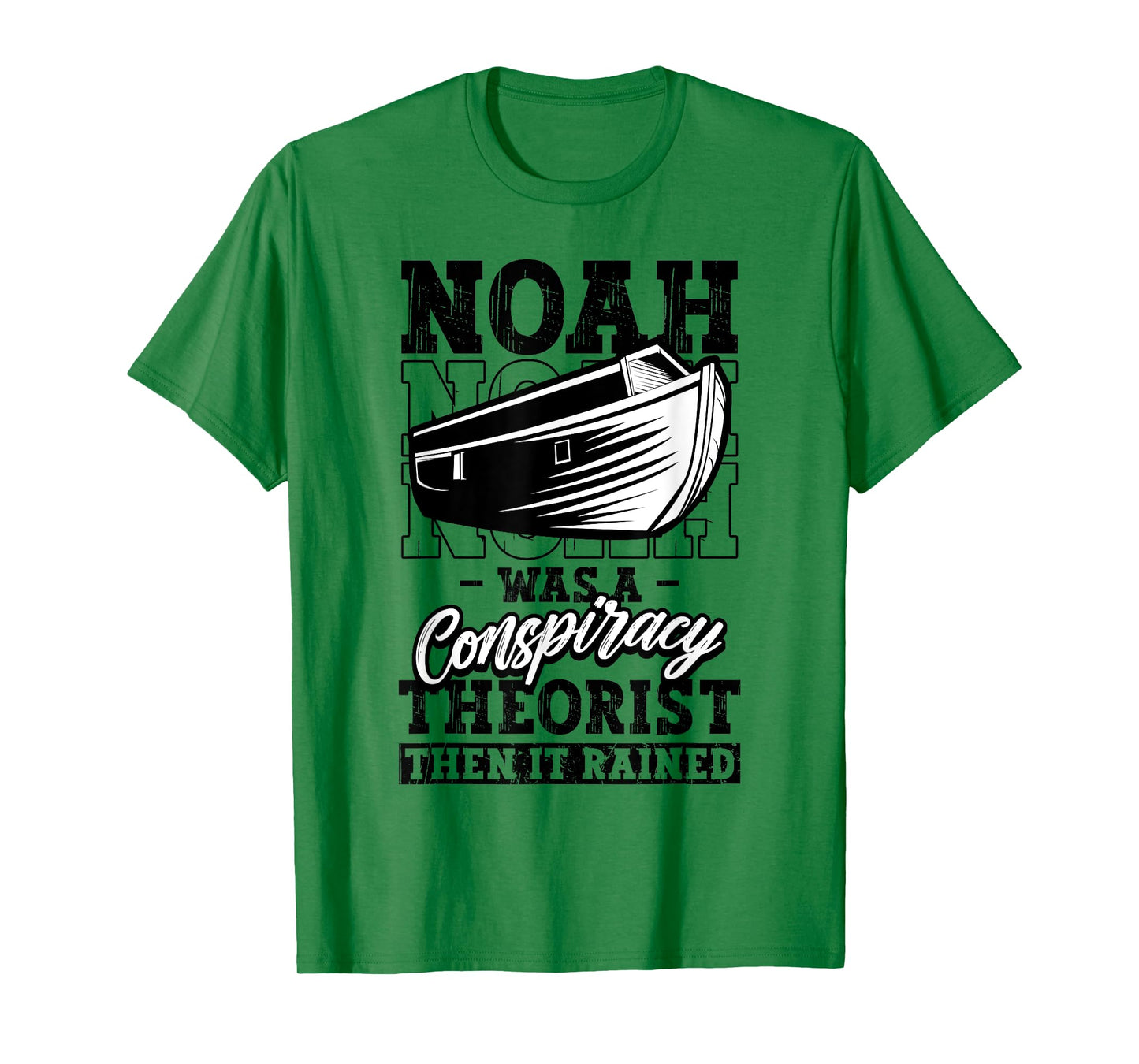 Christian Noah Conspiracy Theorist It Rained Funny Religious T-Shirt