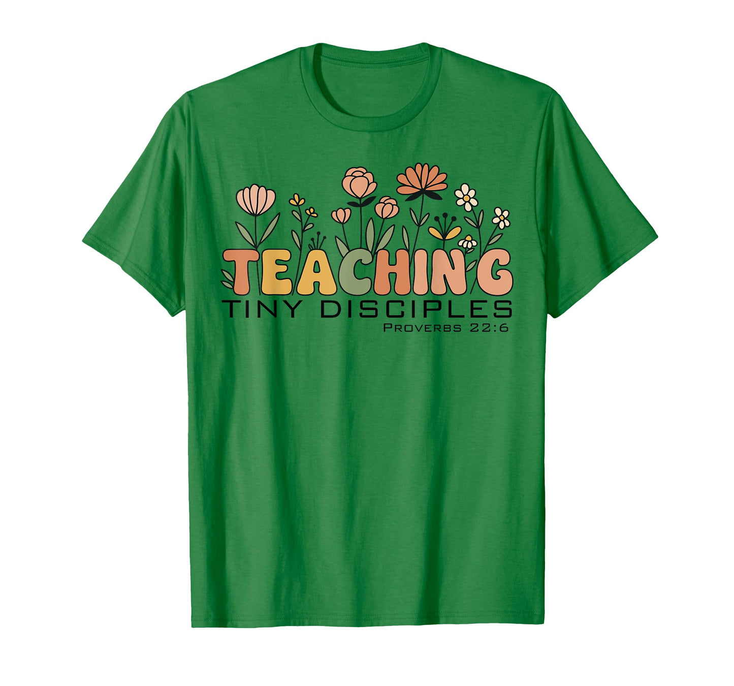 Christian Teacher Teaching Tiny Disciples Faith Women T-Shirt