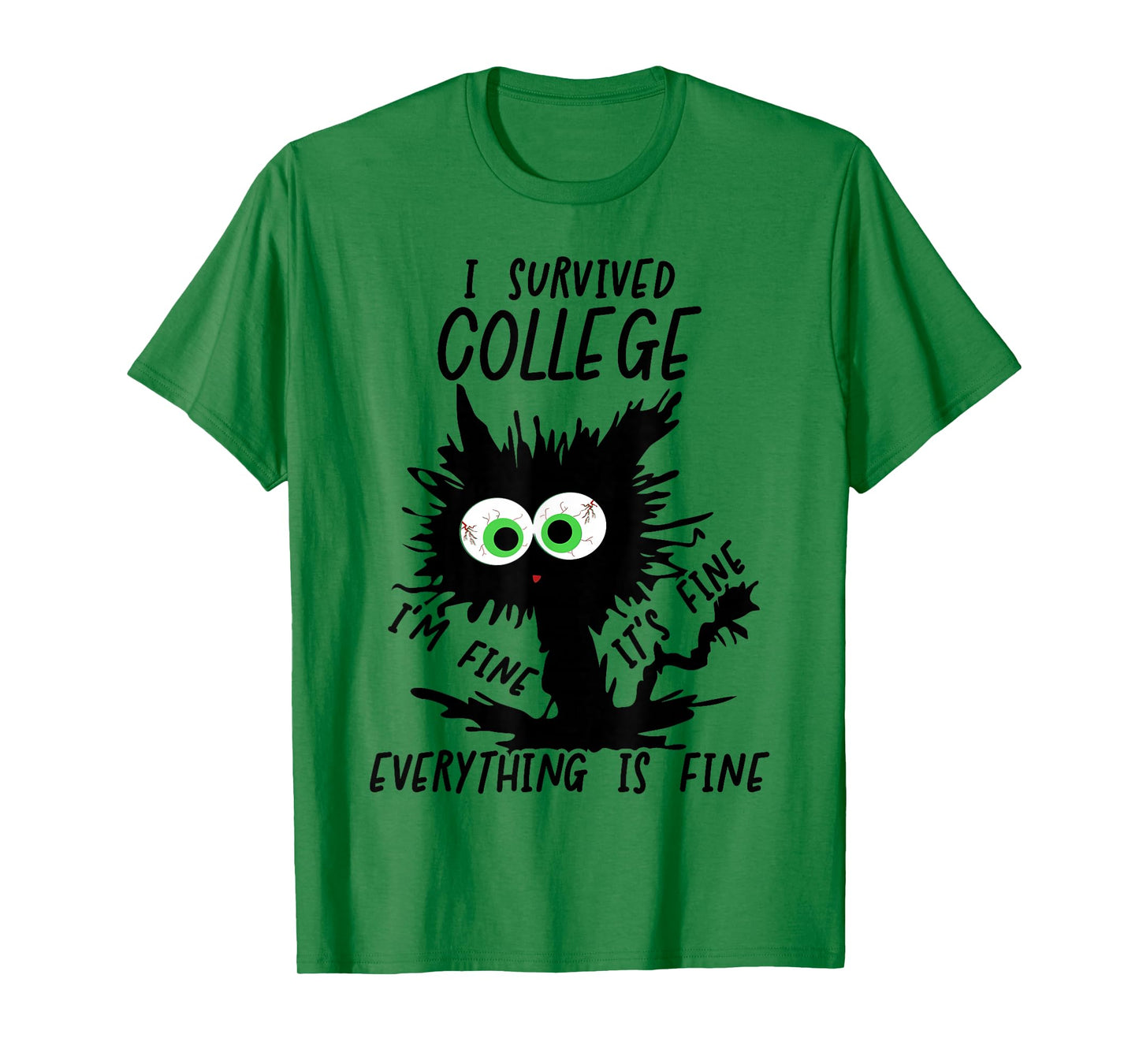 Funny College Grad 2025 I Survived College T-Shirt