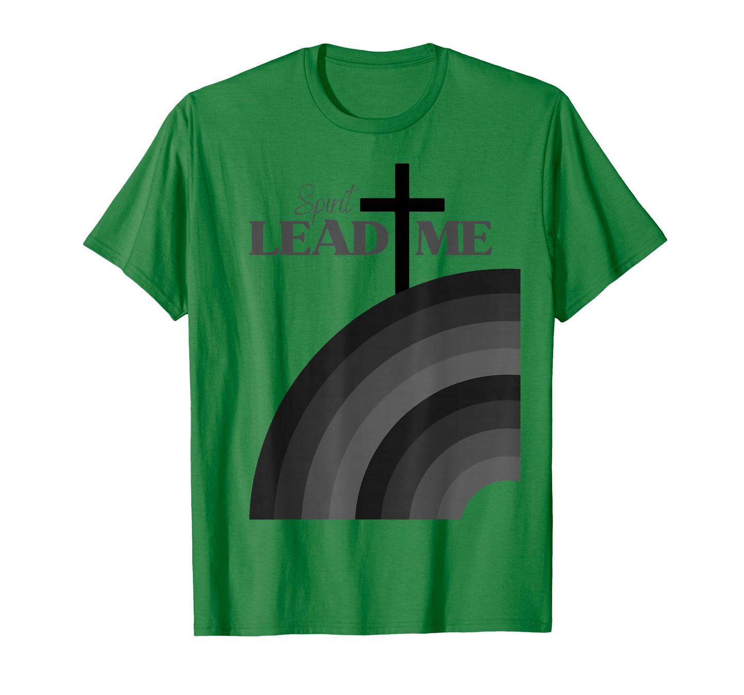 Spirit Lead Me Monochrome Grayscale Trendy Christian Design T-Shirt