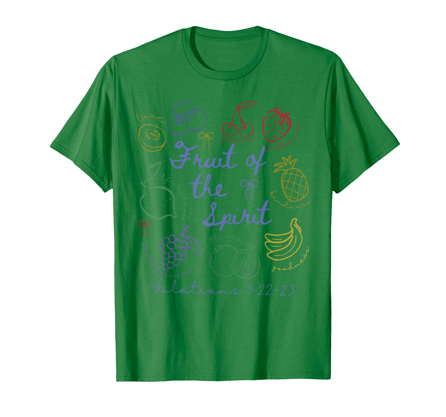 Fruit of The Spirit Christian Christianity Bible Verse Women T-Shirt
