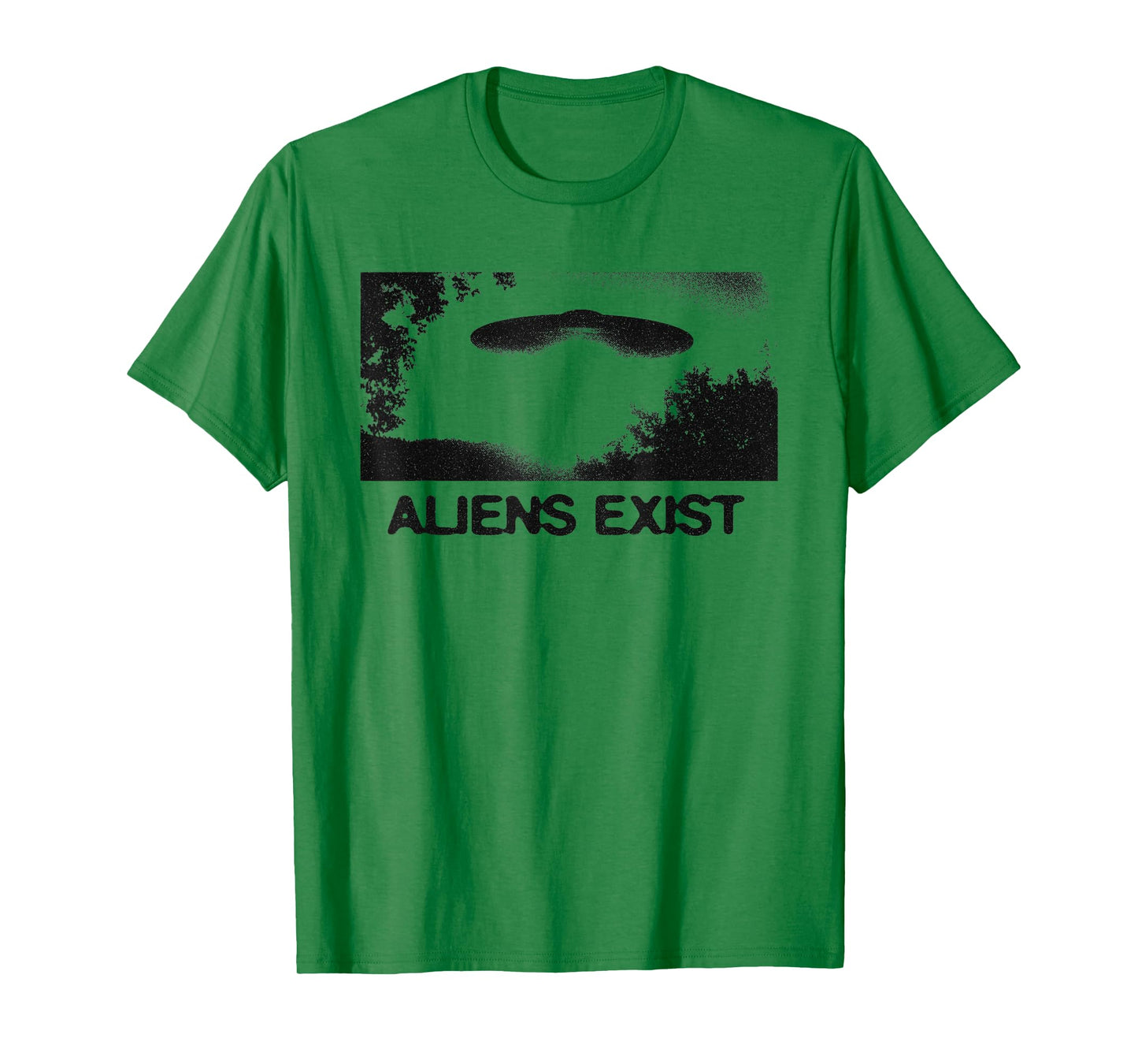 Aliens Exist UFO Sighting Retro Sci-Fi Graphic Tee T-Shirt