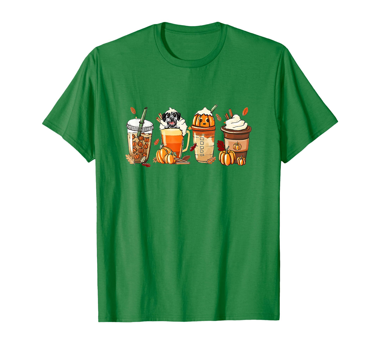 Dalmatian Lover Pumpkin Spice Fall Coffee Thanksgiving T-Shirt