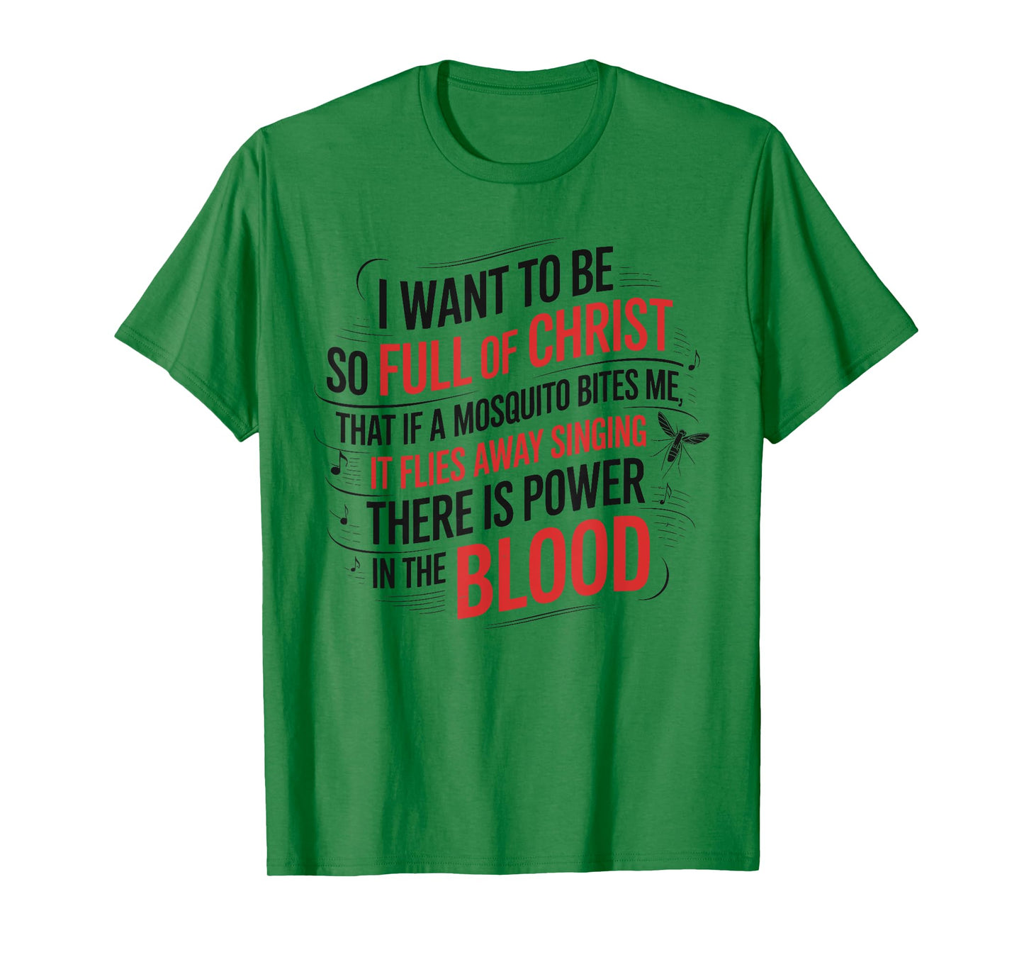 Power in The Blood Religious Humorous Patriotic T-Shirt