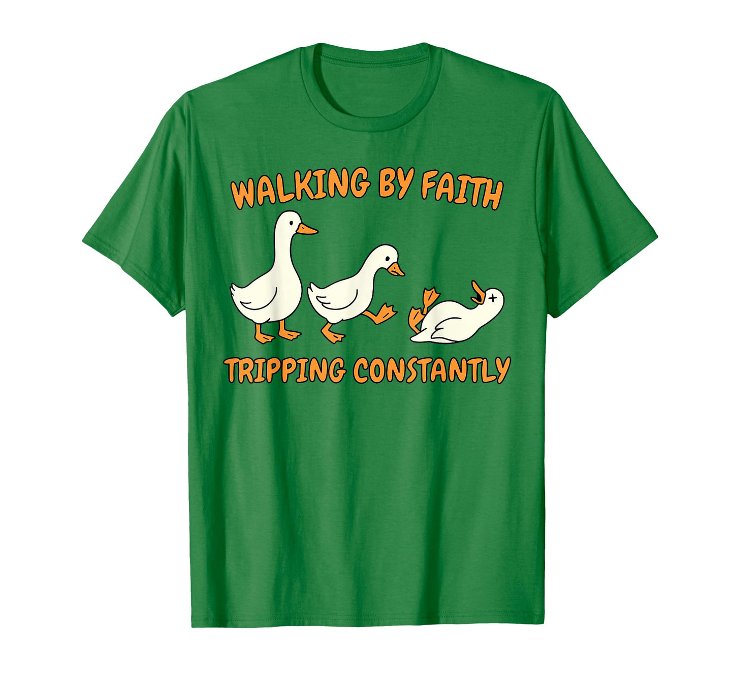Christian Bible Verse Walking by Faith Tripping Constantly T-Shirt
