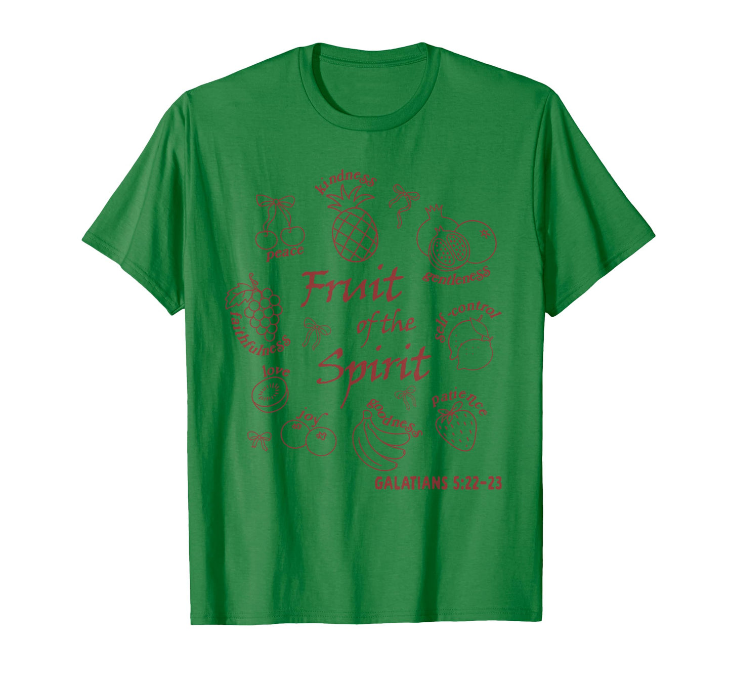 Christian Faith Jesus God Religious Fruit Of The Spirit T-Shirt