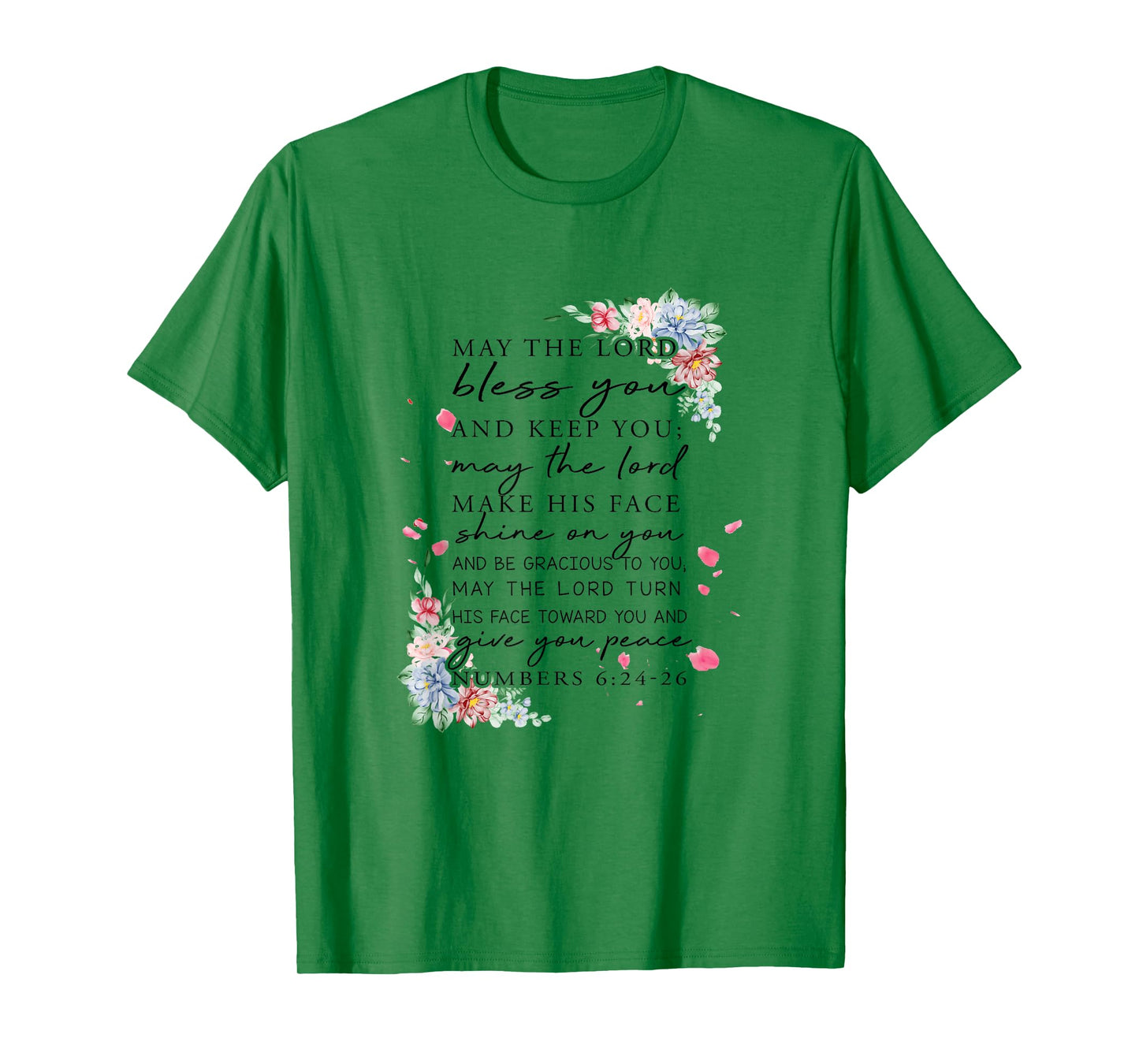 Christian Jesus Lovers Bible Numbers 6:24-26 Lord Bless You T-Shirt