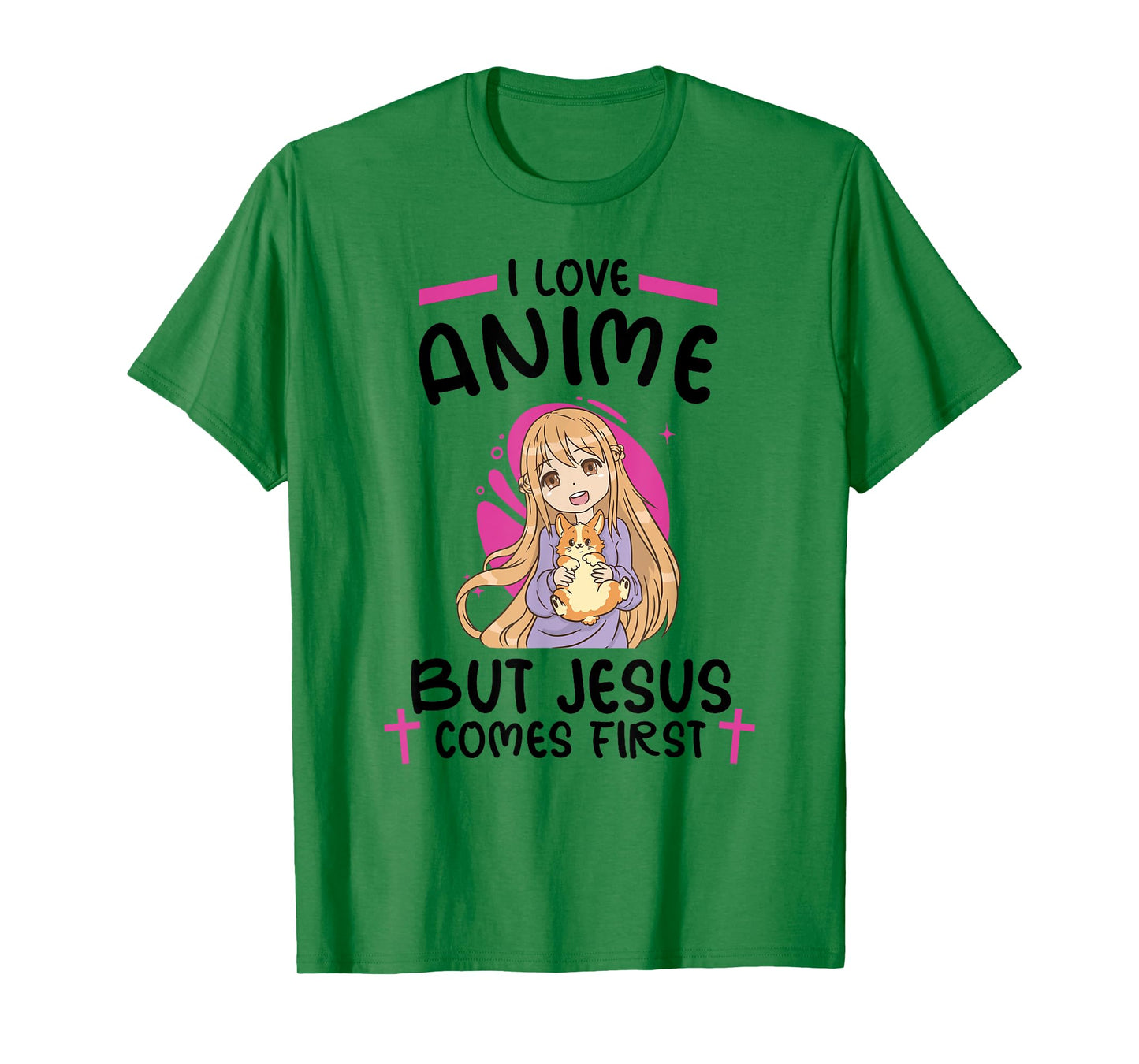 I Love Anime but Jesus Comes First T-Shirt