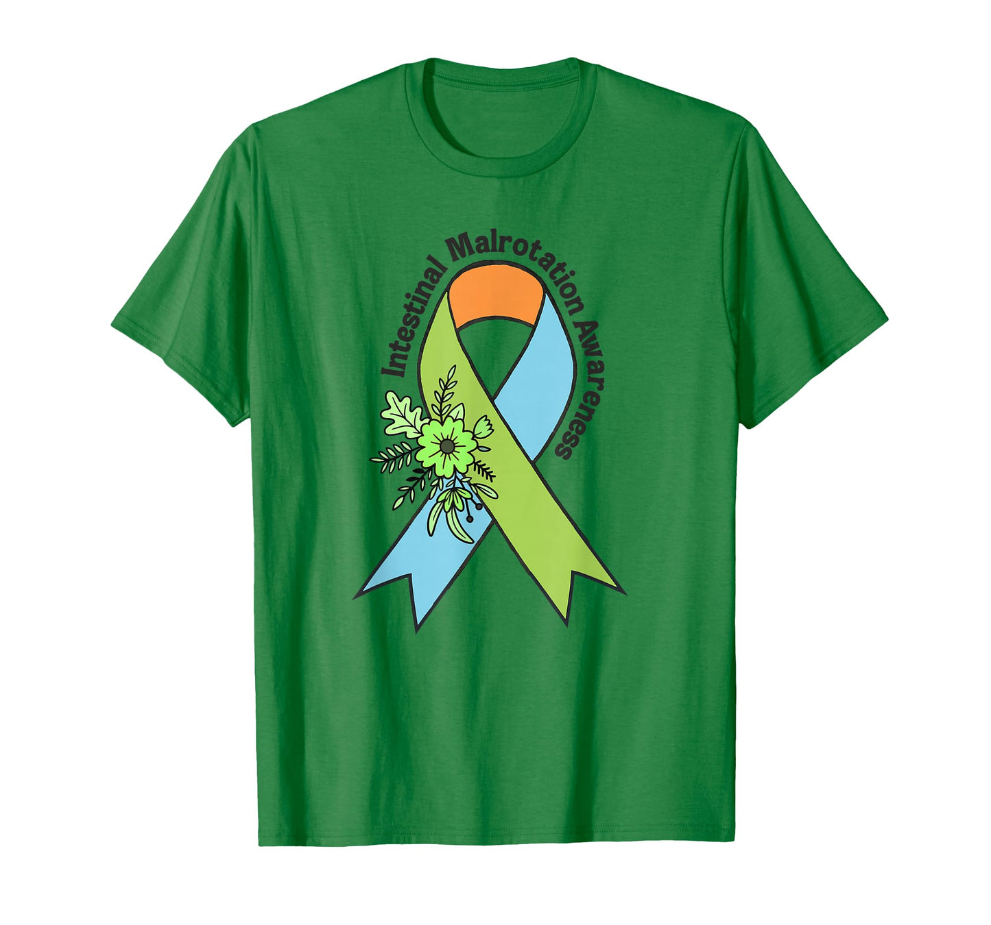 Intestinal Malrotation Awareness Warrior Survivor Ribbon T-Shirt