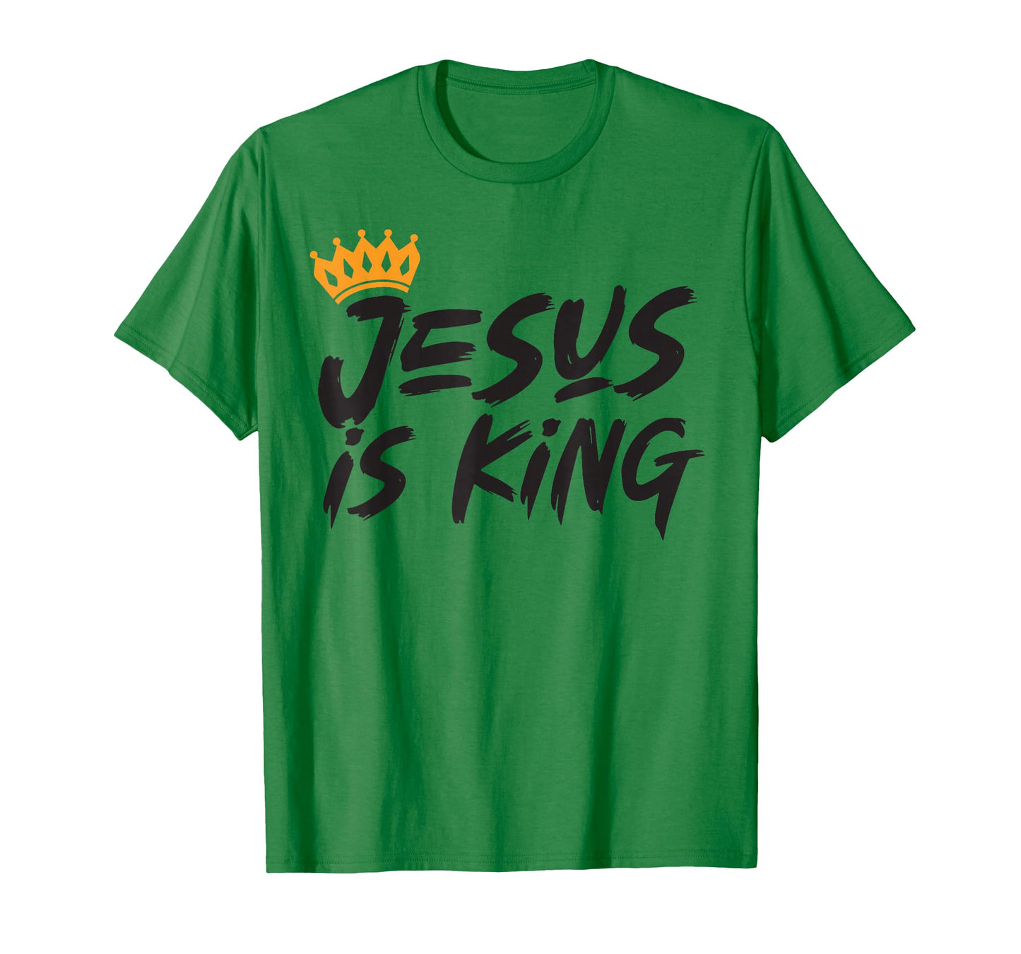 Jesus is King Christian Cross God Faith Bible Religious Pray T-Shirt