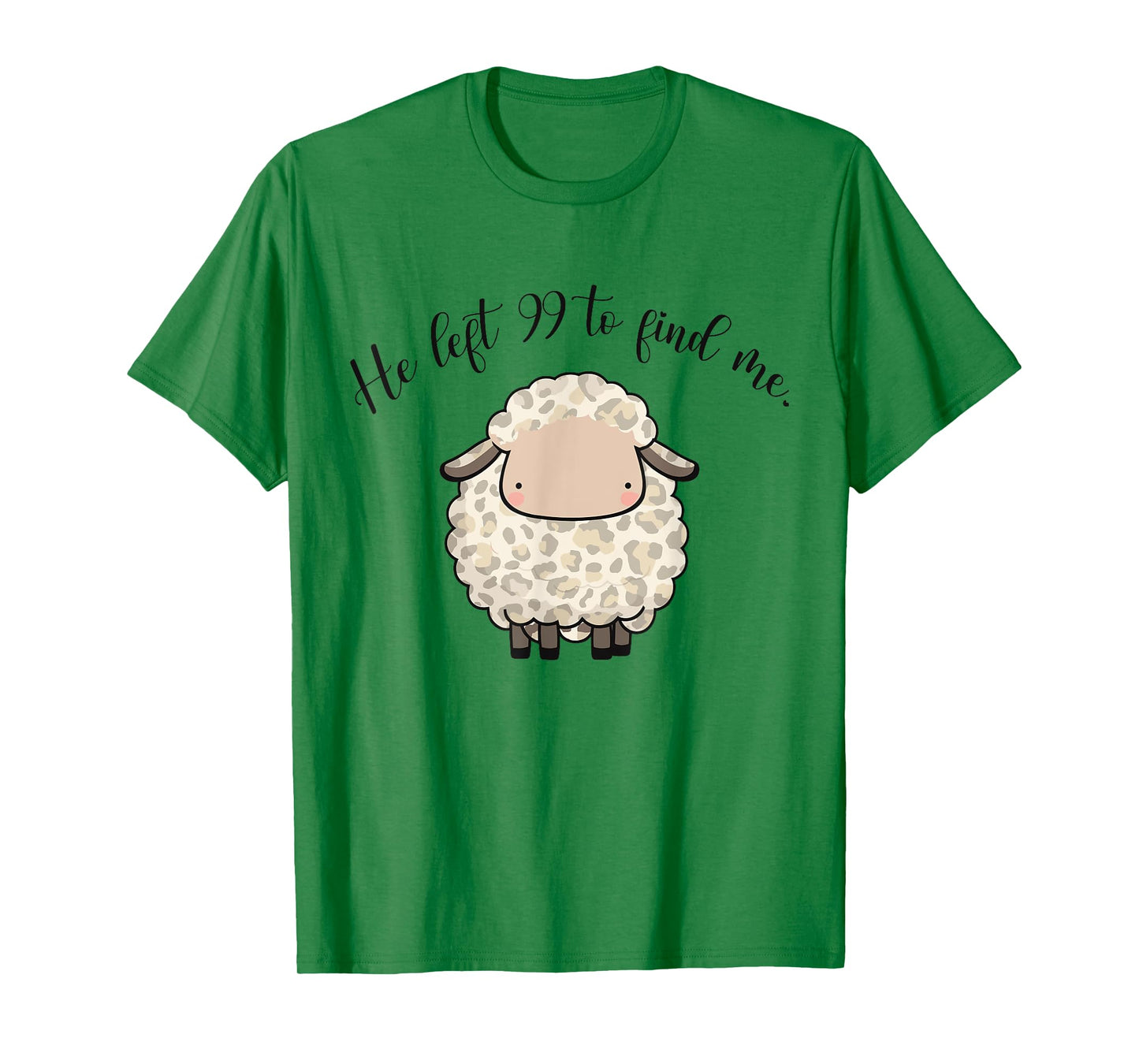 Jesus Apparel He Left The 99 To Find Me Lamb Christian Sheep T-Shirt
