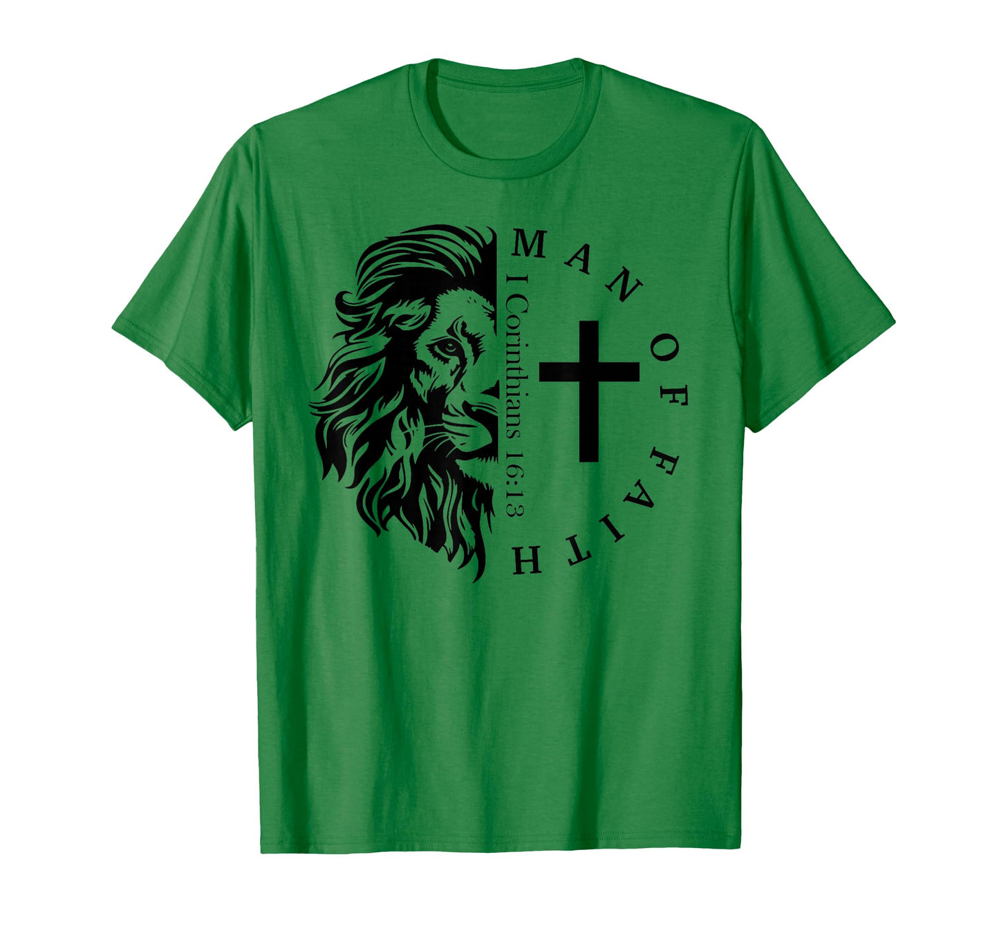 Jesus Man of Faith Christian Cross God Faith Bible Pray T-Shirt