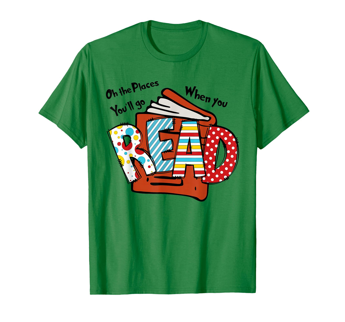 Books Balloon Oh The Places You Will Go When You Read T-Shirt