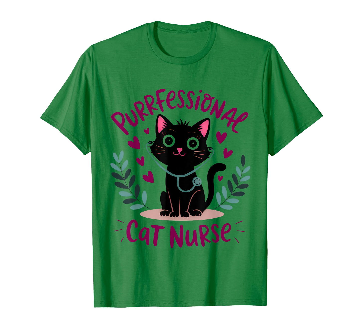 Purrfessional Cat Nurse for International Cat Day T-Shirt