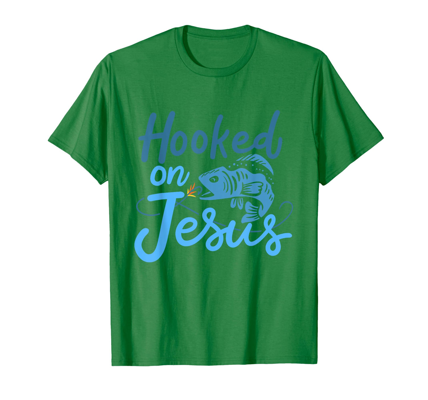 Hooked On Jesus Bass Fishing T-Shirt